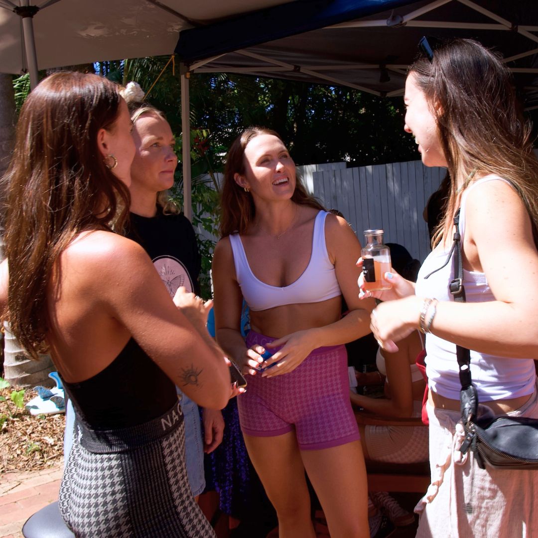 Women talking together at a Find My Wild gathering