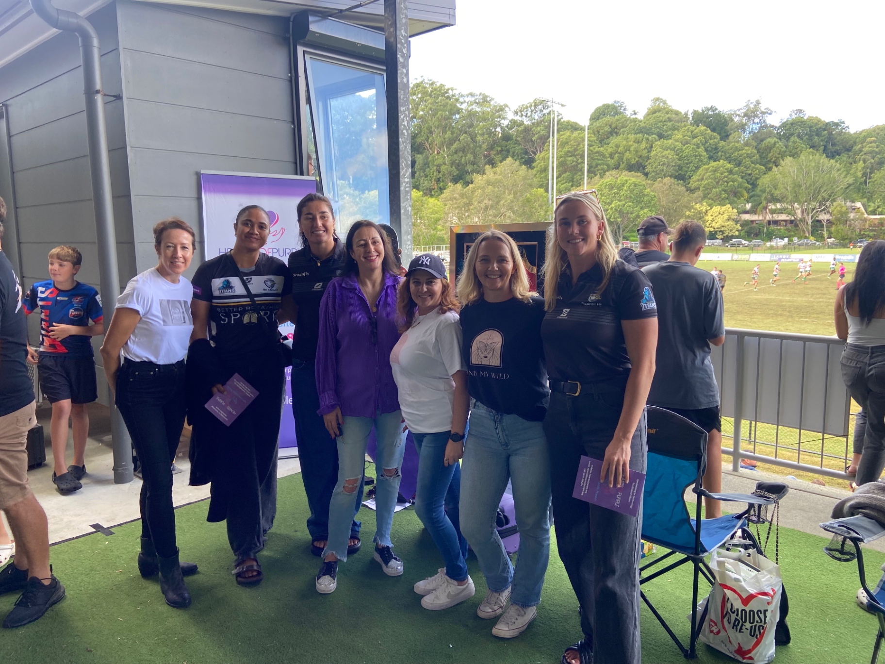 Find My Wild with players and supporters on Hear the Purple day